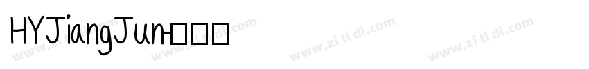 HYJiangJun字体转换
