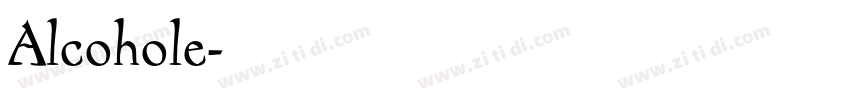Alcohole字体转换