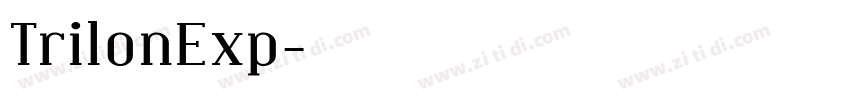TrilonExp字体转换