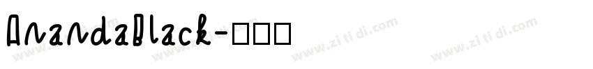 AnandaBlack字体转换