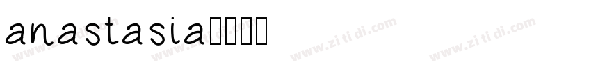 anastasia字体转换
