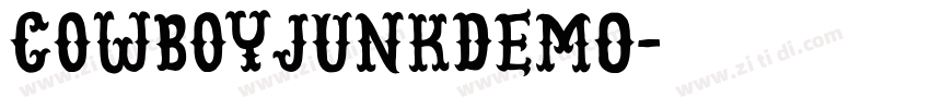CowboyJunkDEMO字体转换