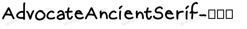 AdvocateAncientSerif字体转换