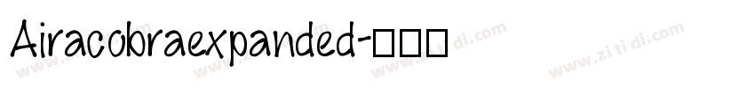Airacobraexpanded字体转换