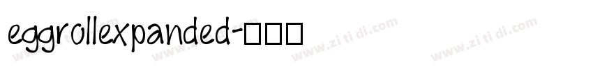eggrollexpanded字体转换