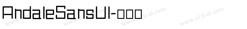 AndaleSansUI字体转换