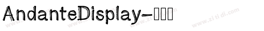 AndanteDisplay字体转换