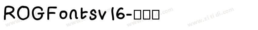 ROGFontsv16字体转换