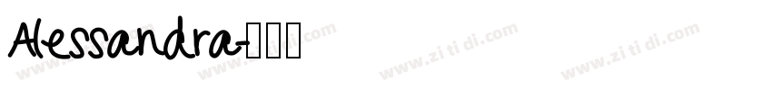 Alessandra字体转换