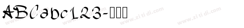 ABCabc123字体转换