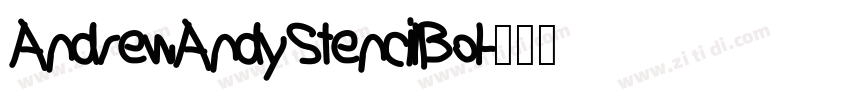 AndrewAndyStencilBol字体转换