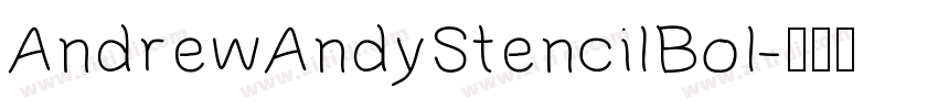 AndrewAndyStencilBol字体转换