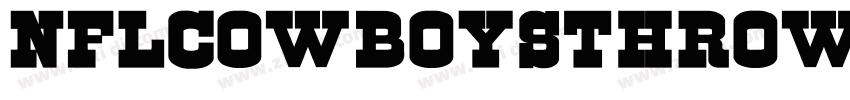 NFLCowboysThrowback字体转换