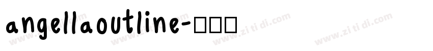 angellaoutline字体转换