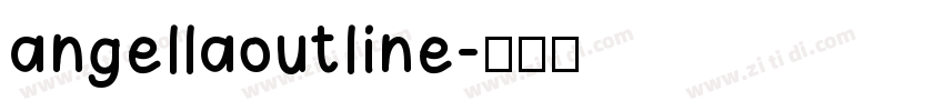 angellaoutline字体转换