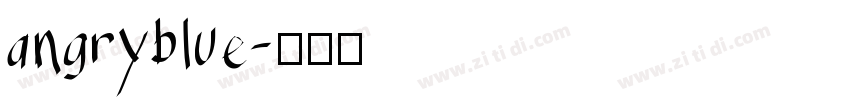 angryblue字体转换