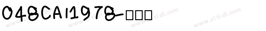 048CAI1978字体转换