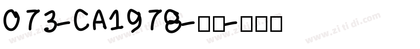 073-CA1978-普通字体转换