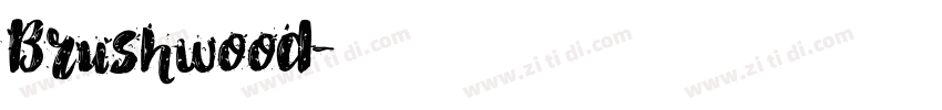 Brushwood字体转换