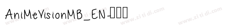 AniMeVisionMB_EN字体转换
