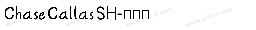 ChaseCallasSH字体转换