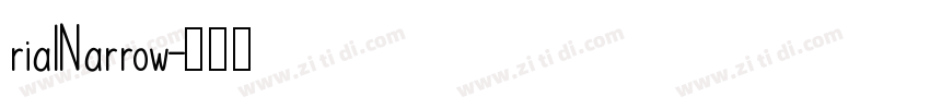 rialNarrow字体转换