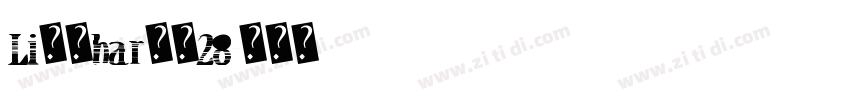 Li般若bar从的28字体转换