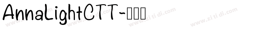 AnnaLightCTT字体转换
