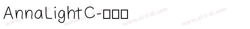 AnnaLightC字体转换