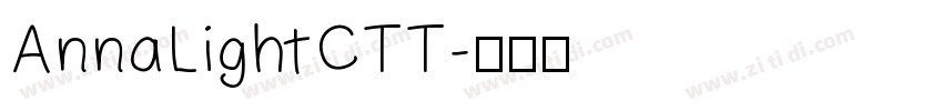 AnnaLightCTT字体转换