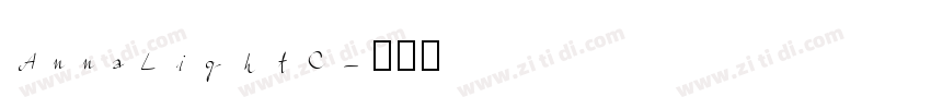 AnnaLightC字体转换