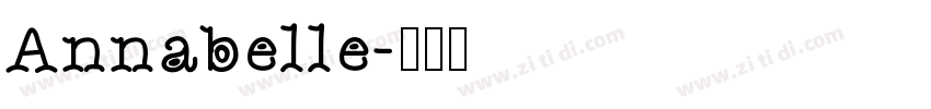 Annabelle字体转换