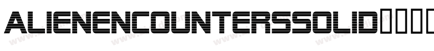 AlienEncountersSolid字体转换