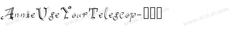 AnnieUseYourTelescop字体转换