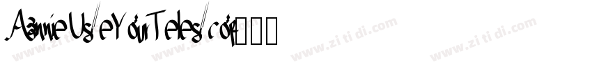 AnnieUseYourTelescop字体转换