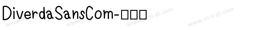 DiverdaSansCom字体转换