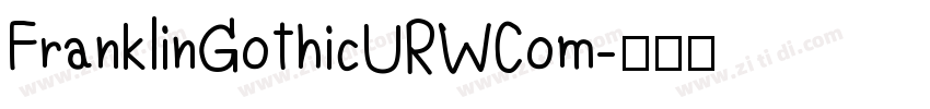 FranklinGothicURWCom字体转换