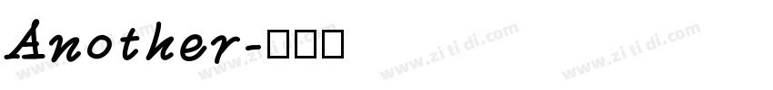Another字体转换