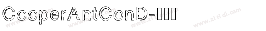 CooperAntConD字体转换