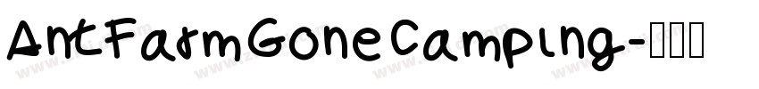 AntFarmGoneCamping字体转换