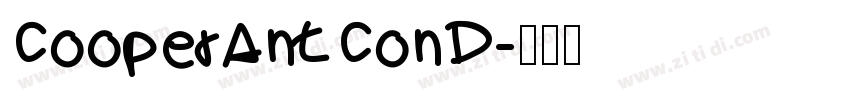 CooperAntConD字体转换