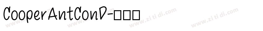 CooperAntConD字体转换