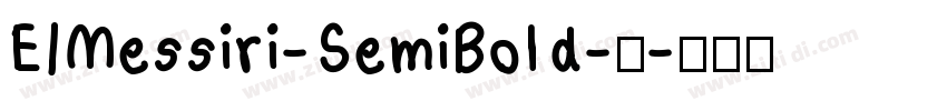 EIMessiri-SemiBold-半字体转换