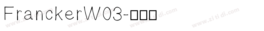 FranckerW03字体转换