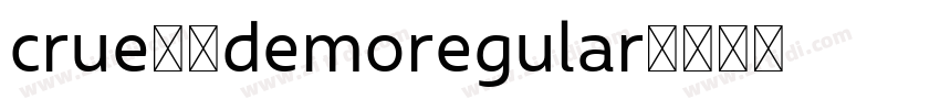 crue11demoregular字体转换