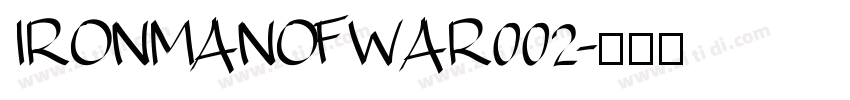 IRONMANOFWAR002字体转换