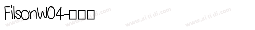 FilsonW04字体转换