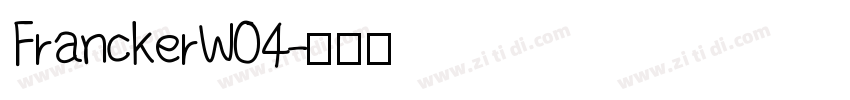 FranckerW04字体转换