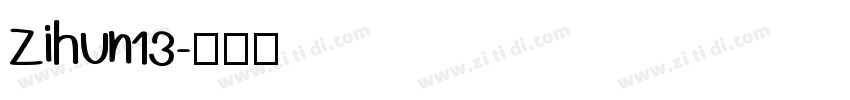 zihun13字体转换