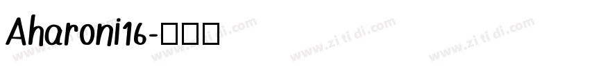 Aharoni16字体转换